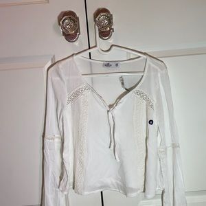 Hollister White Blouse :)